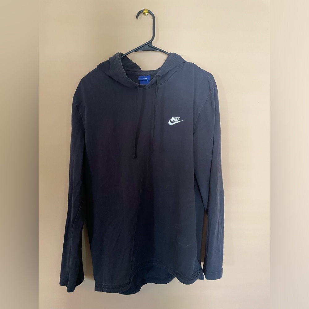 Nike Black Cotton Hoodie